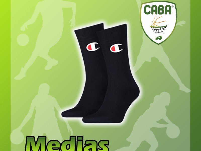 Medias deportivas negras para el uniforme de arbitraje