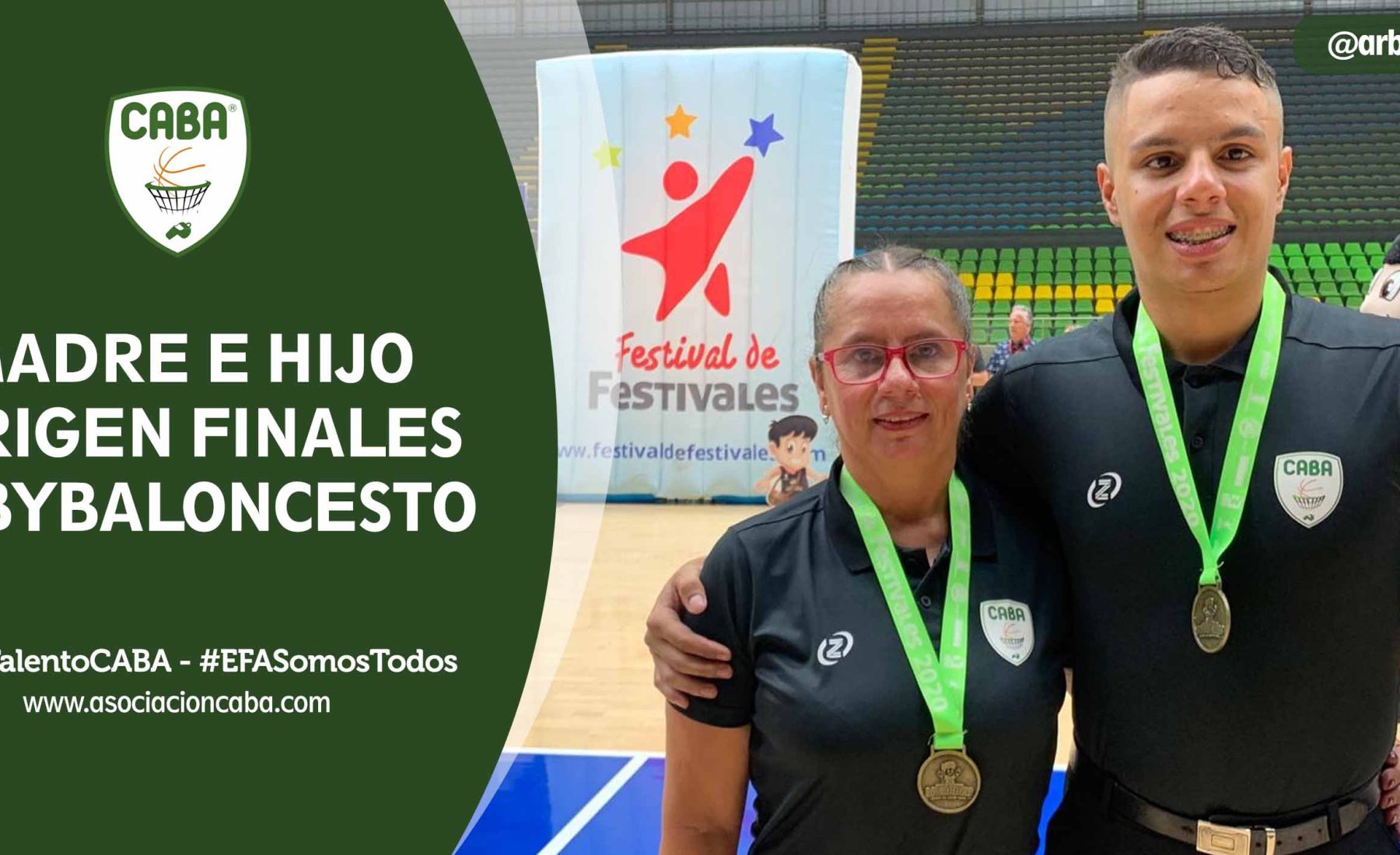 Árbitros de CABA — Madre e hijo dirigen finales babybaloncesto