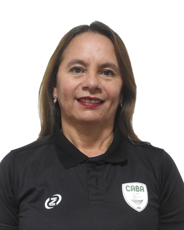 Fotografía de Luz Mery Isaza Uribe, árbitro departamental de baloncesto.