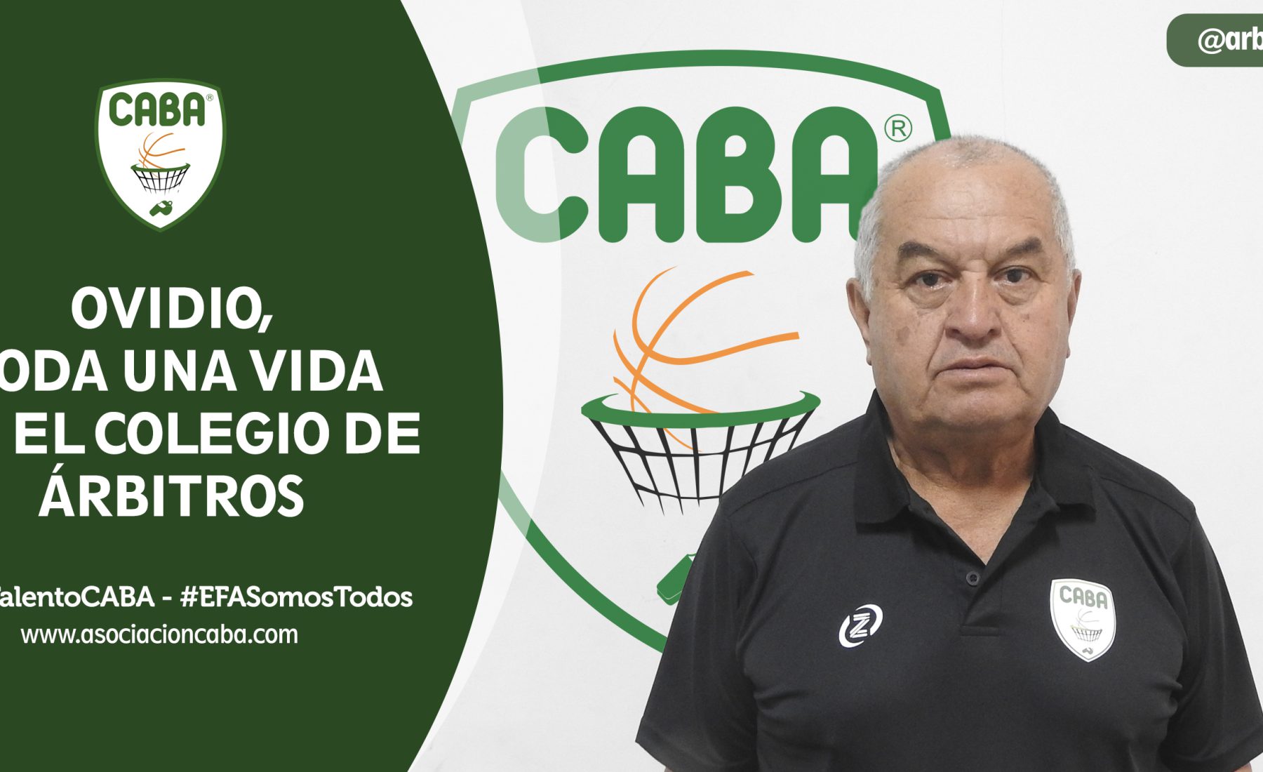 Ovidio, toda una vida en el Colegio de Árbitros