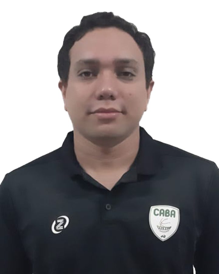 Fotografía de Brandon Luis Zambrano Camacho, árbitro departamental de baloncesto.