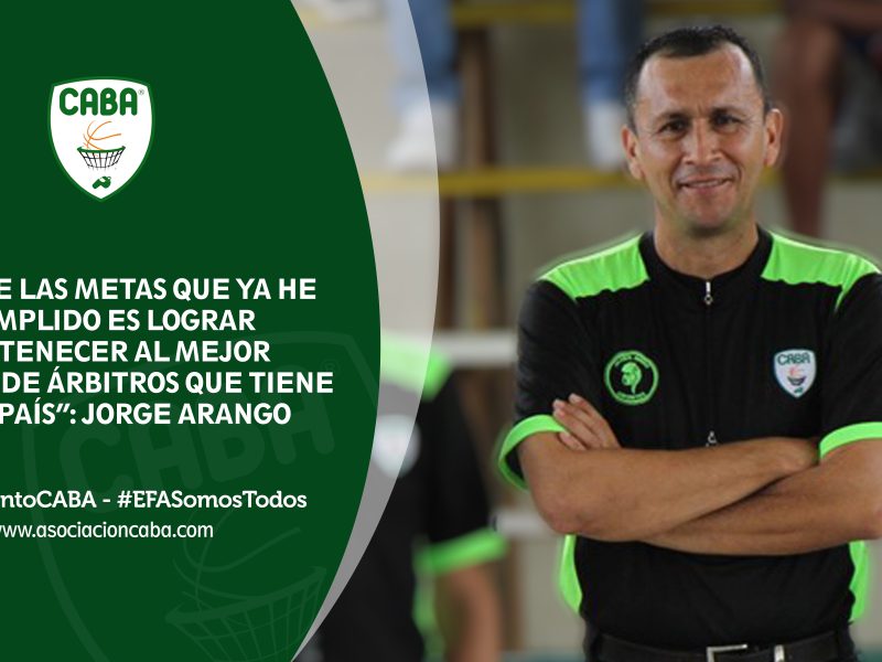 Una de las metas que ya he cumplido es lograr pertenecer al mejor Colegio de Árbitros que tiene este país: Jorge Arango