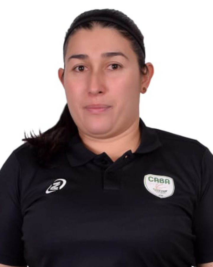Fotografía de Jennyfer Paola Urrea Quijano, oficial de mesa de control de baloncesto.