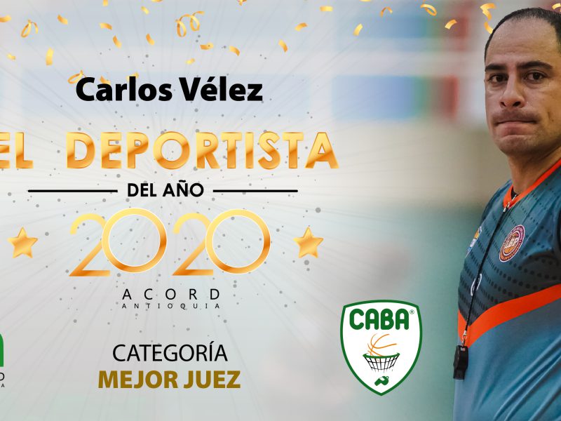 Carlos Vélez, árbitro del año 2020 ACORD Antioquia