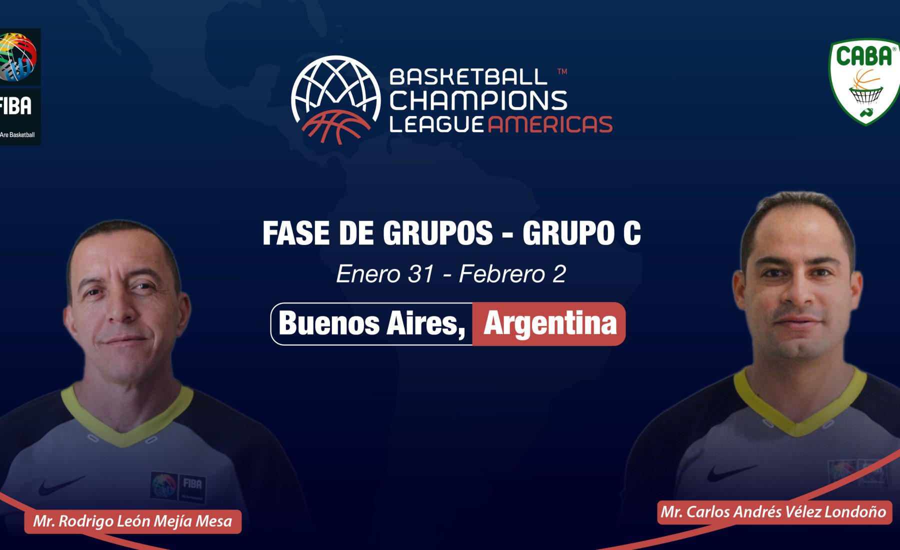 Árbitros de CABA — Mejía y Vélez en la Champions League Américas 2021