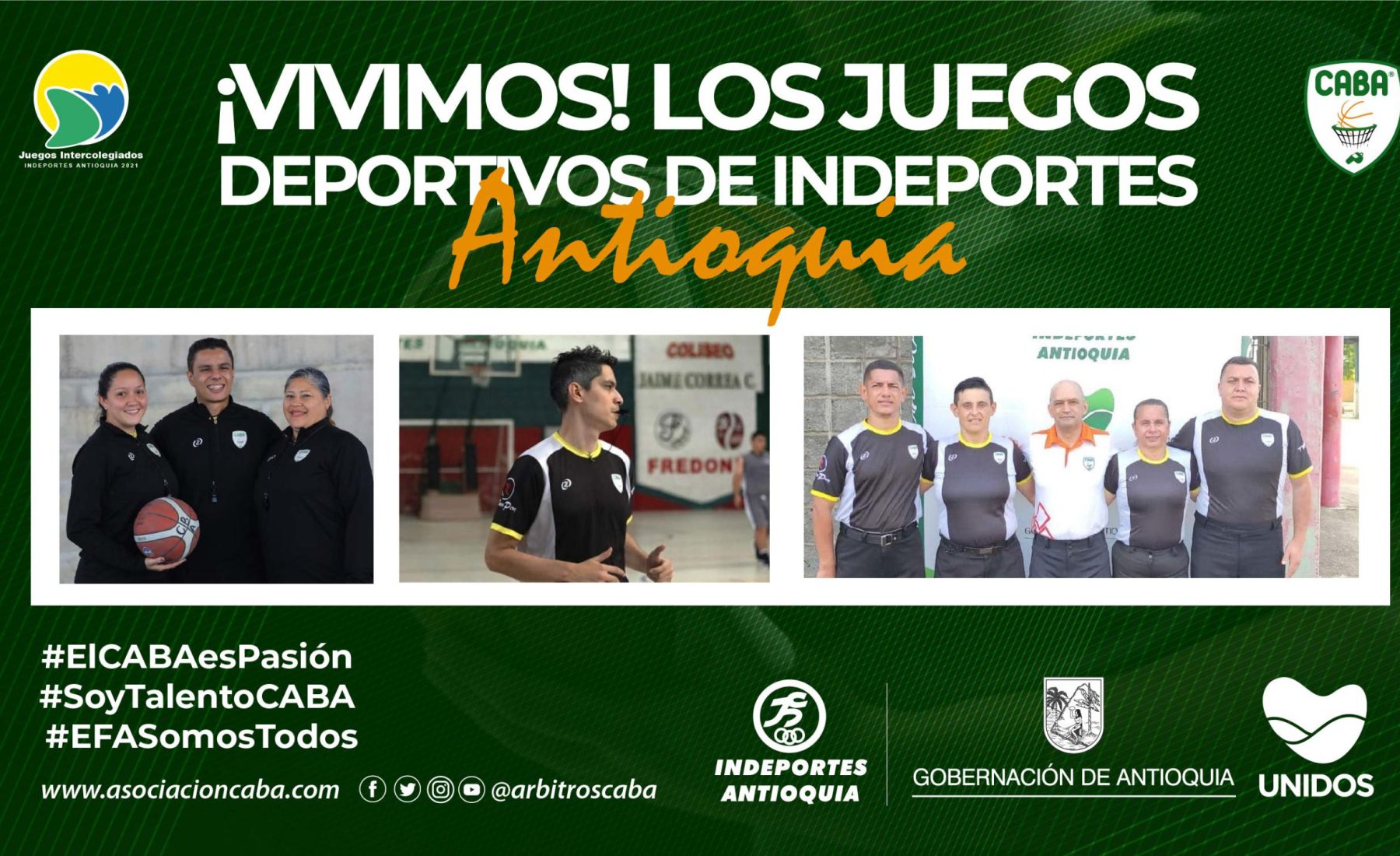 Árbitros de CABA — ¡Vivimos! Los juegos deportivos de Indeportes Antiquia