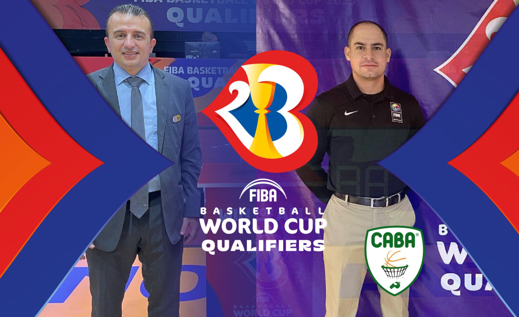 Árbitros de CABA — Díez y Vélez en los FIBA Basketball World Cup Qualifiers Americas