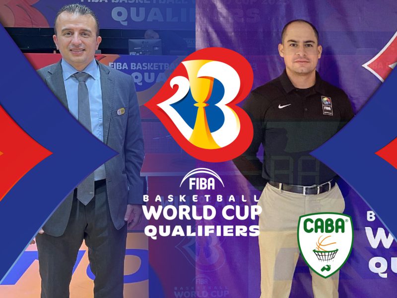 Árbitros de CABA — Díez y Vélez en los FIBA Basketball World Cup Qualifiers Americas